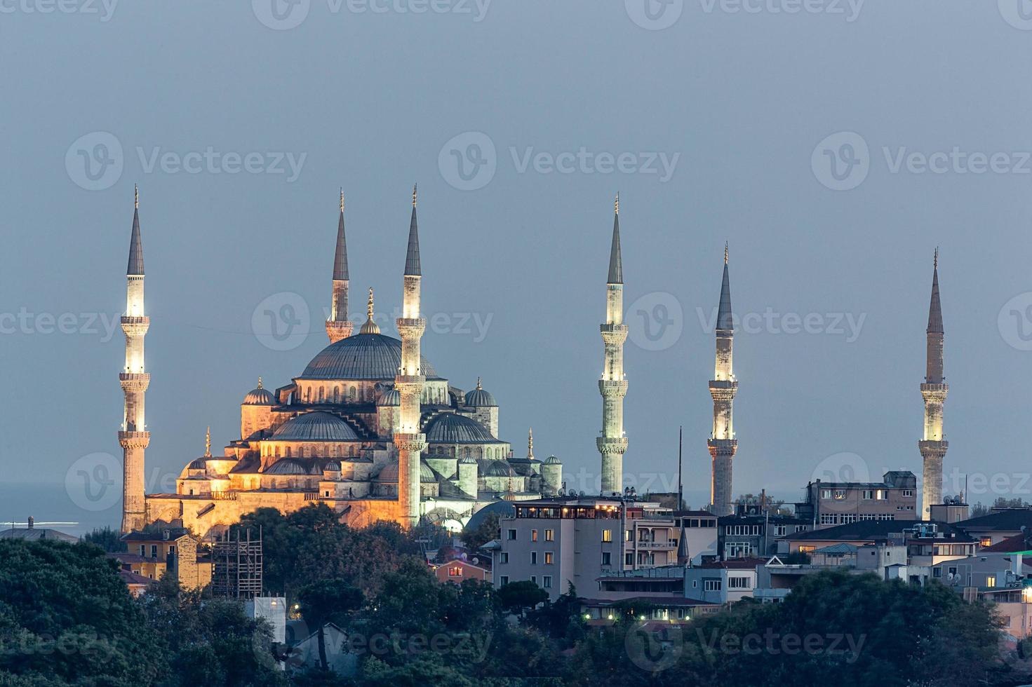 sultan ahmet camii - mesquita azul em Istambul, Turquia. foto