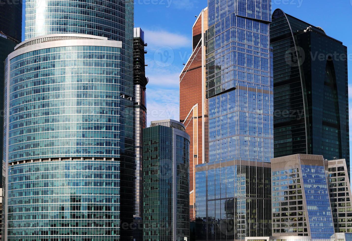 arranha-céus do centro internacional de negócios (cidade), moscou, rússia foto