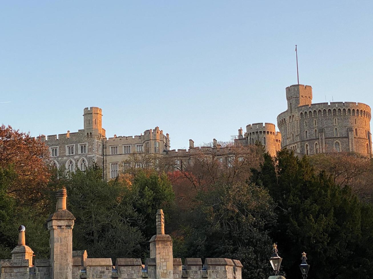 windor no reino unido em novembro de 2020 vista do castelo de windsor foto