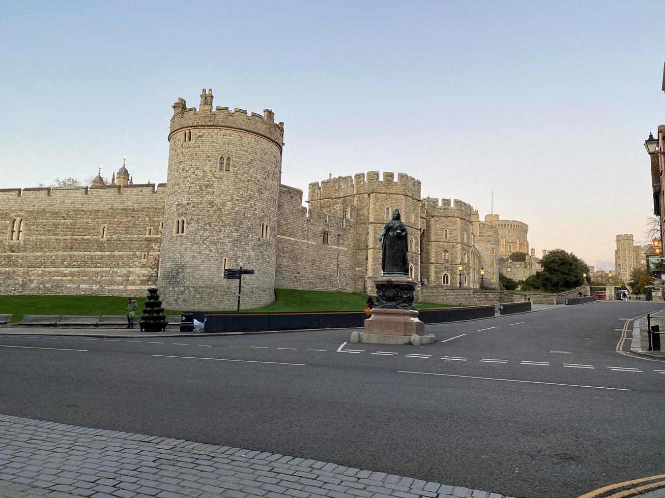 windor no reino unido em novembro de 2020 vista do castelo de windsor foto