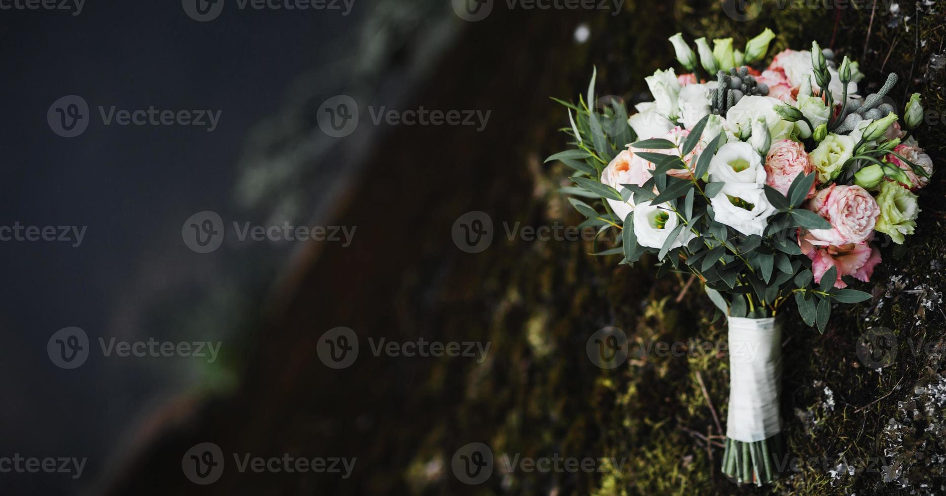 flores da noiva. espaço de cópia foto