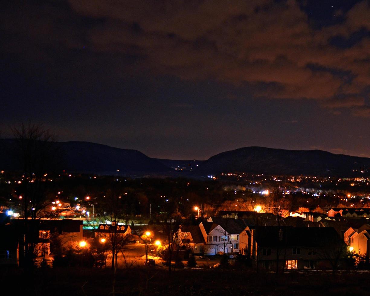 nova windsor, nova york à noite foto