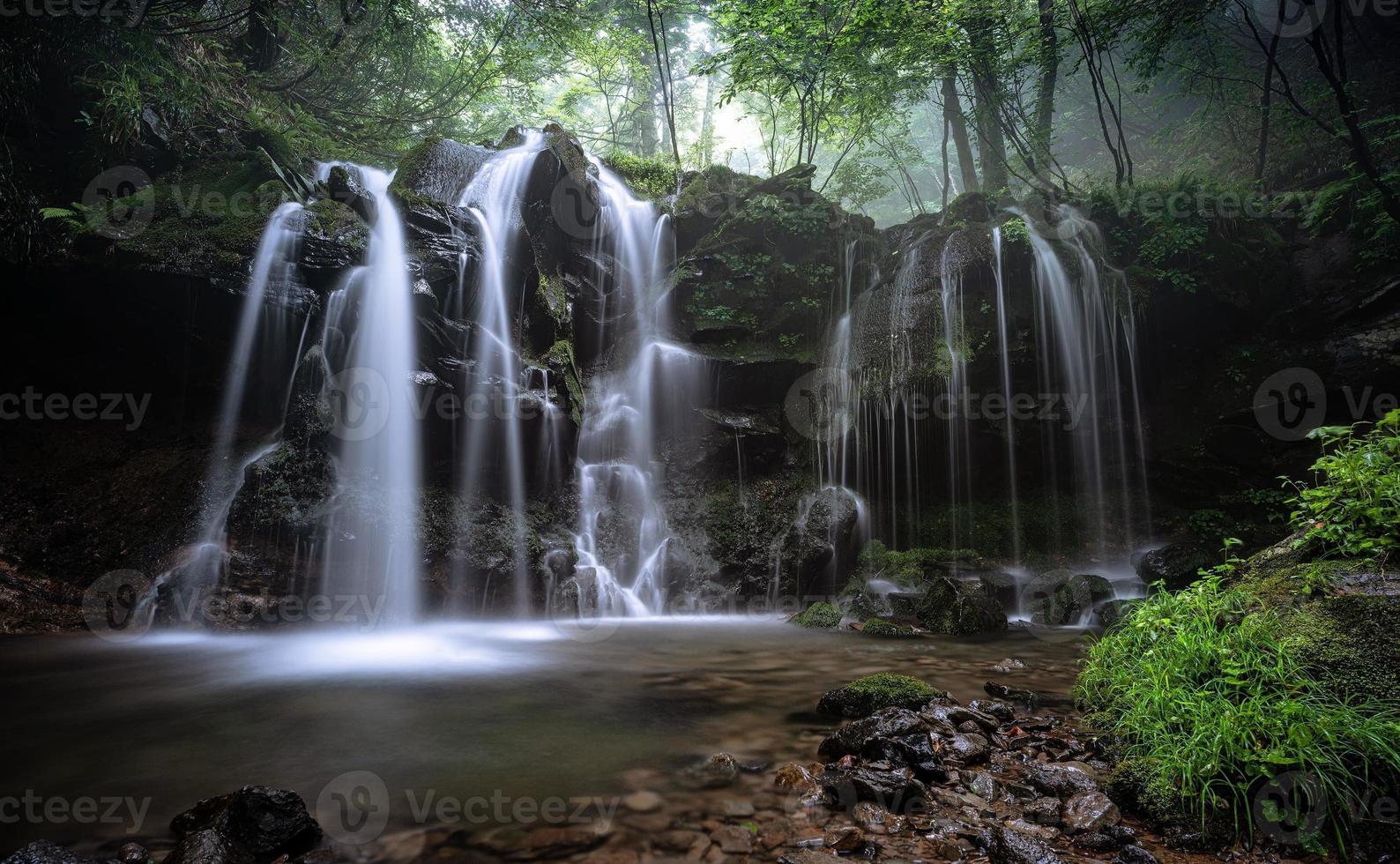 ar terjun pelangi foto