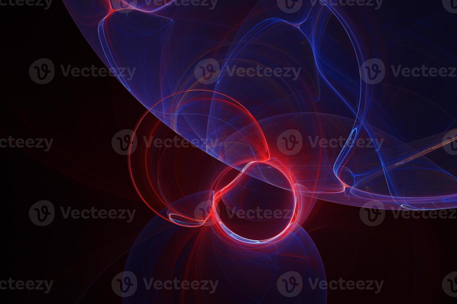 visualização de onda digital abstrata parece um fundo de renderização 3d de raias de luz neon foto