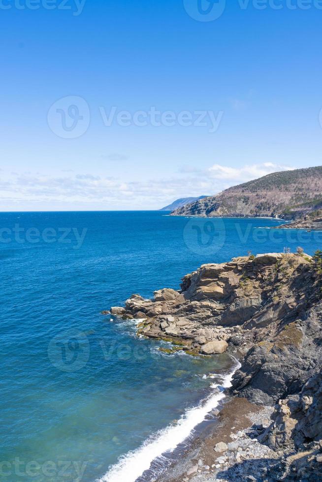 the edge of the meat cove, cape breton, nova scotia foto