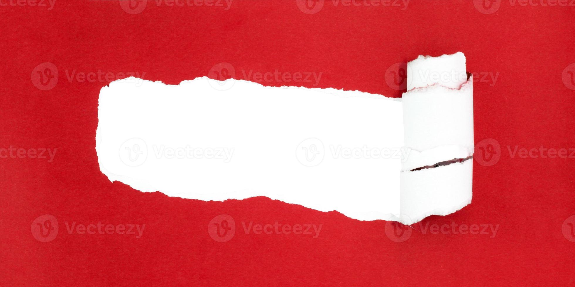 fundo de papel rasgado, espaço de cópia de slot de papel para texto publicitário criativo foto