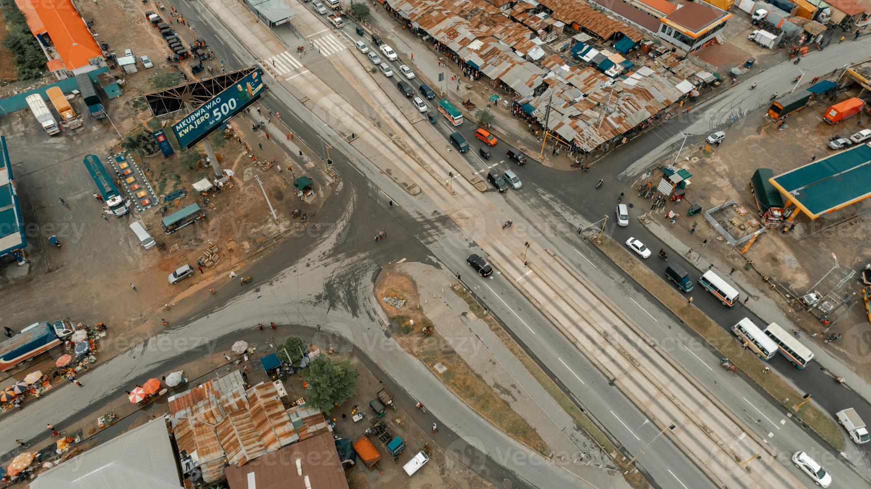 vista aérea da área industrial em dar es salaam foto