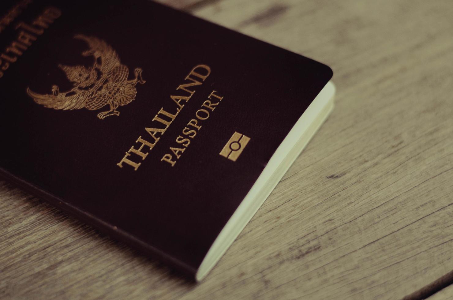 conceito de plano de viagem de passaporte foto