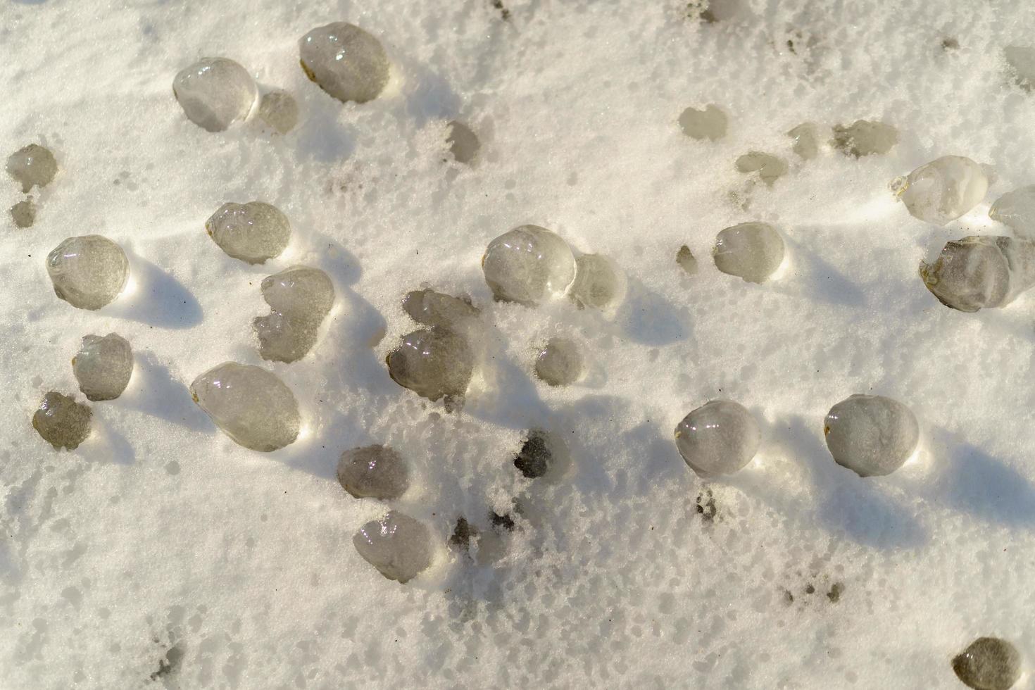 textura natural da superfície de neve e gelo foto