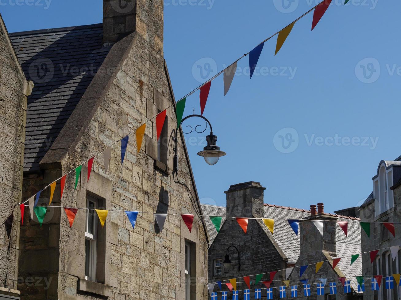 cidade de lerwick na ilha de shetland foto