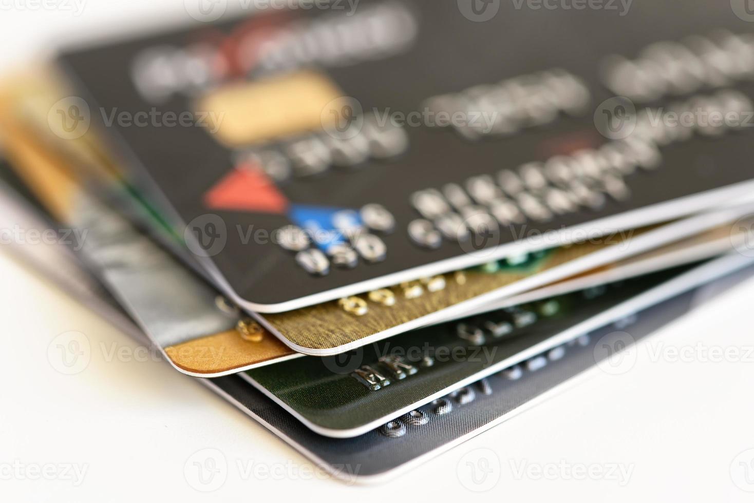 close-up do cartão de crédito foto