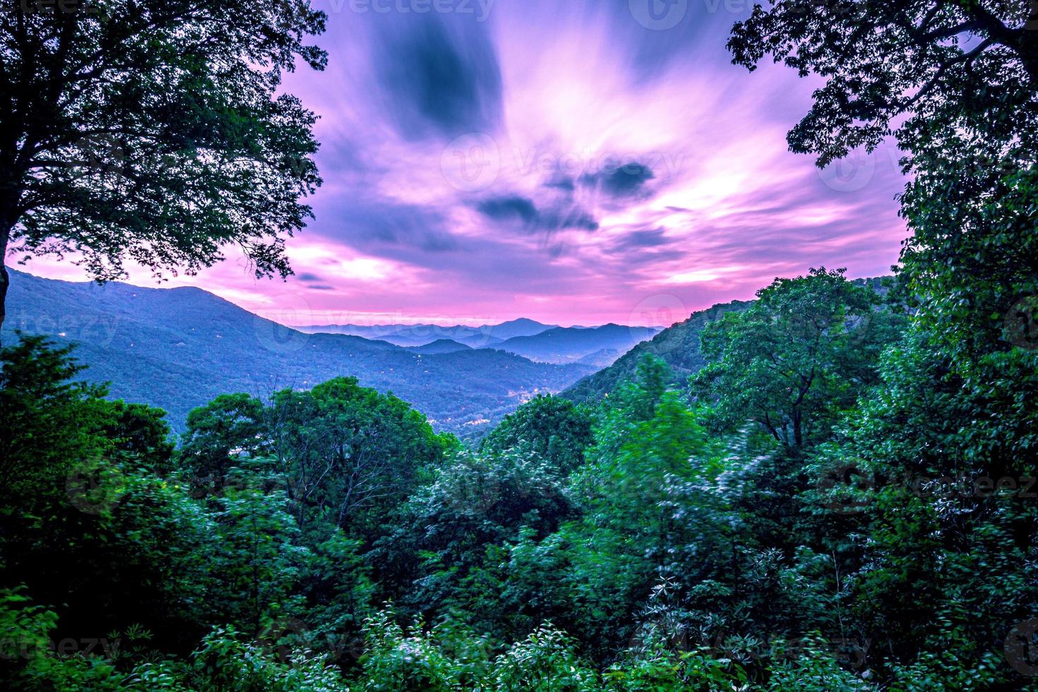 belas paisagens naturais em maggie valley north carolina foto