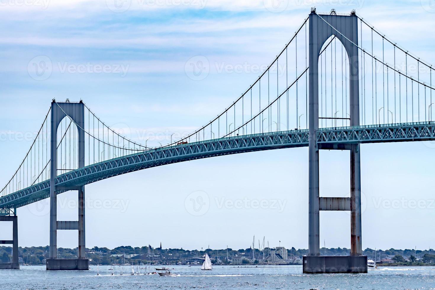 ponte de jamestown ponte de newport em newport rhode island foto