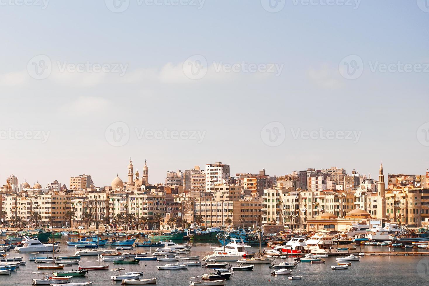 vista panorâmica da Alexandria, no Egito. foto