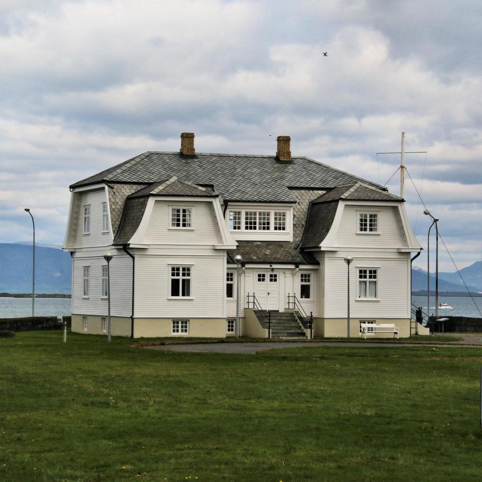 reykjavik na islândia em agosto de 2018 uma vista de reykjavik na islândia foto