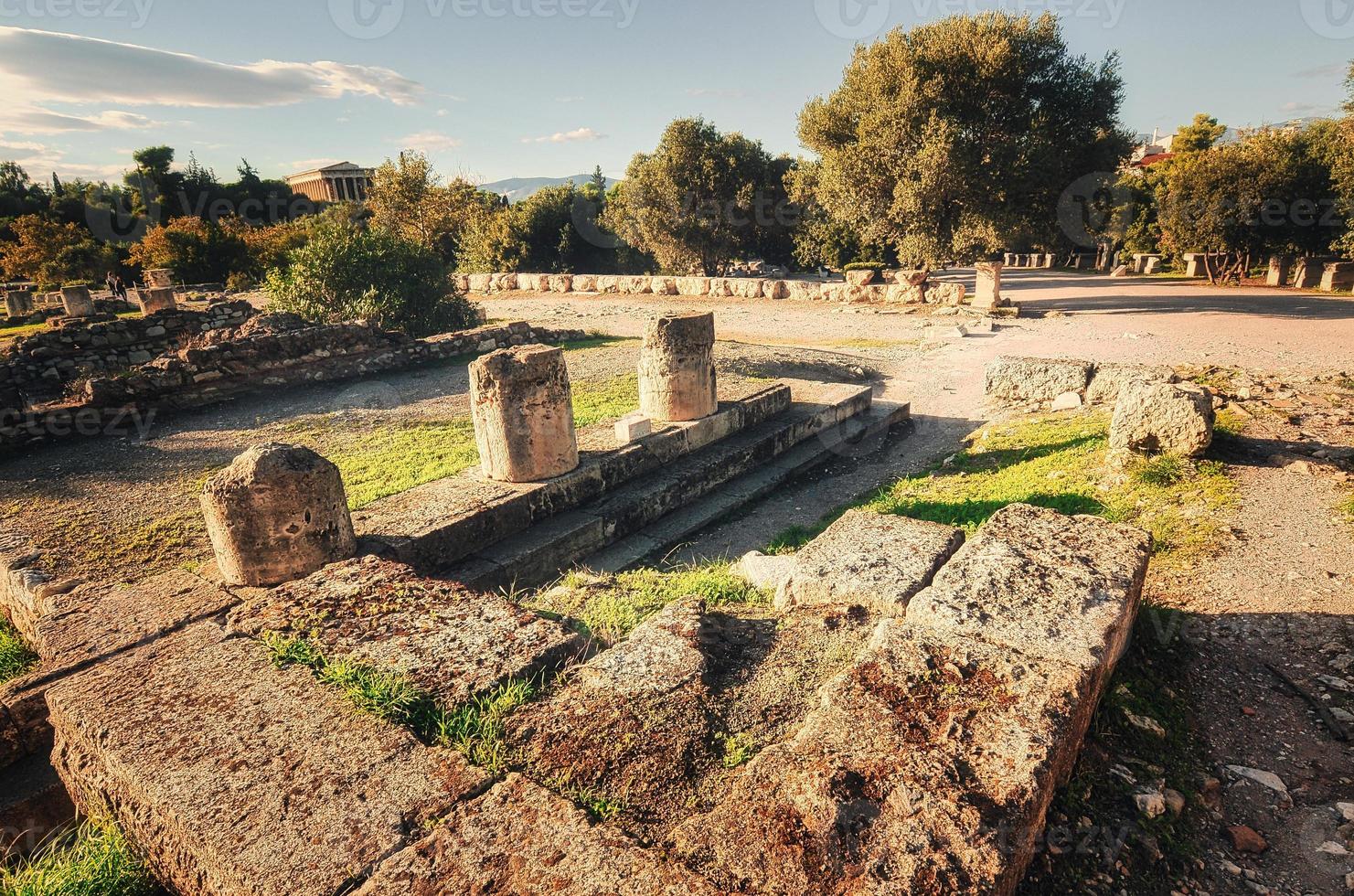 Ágora antiga de Atenas Grécia foto