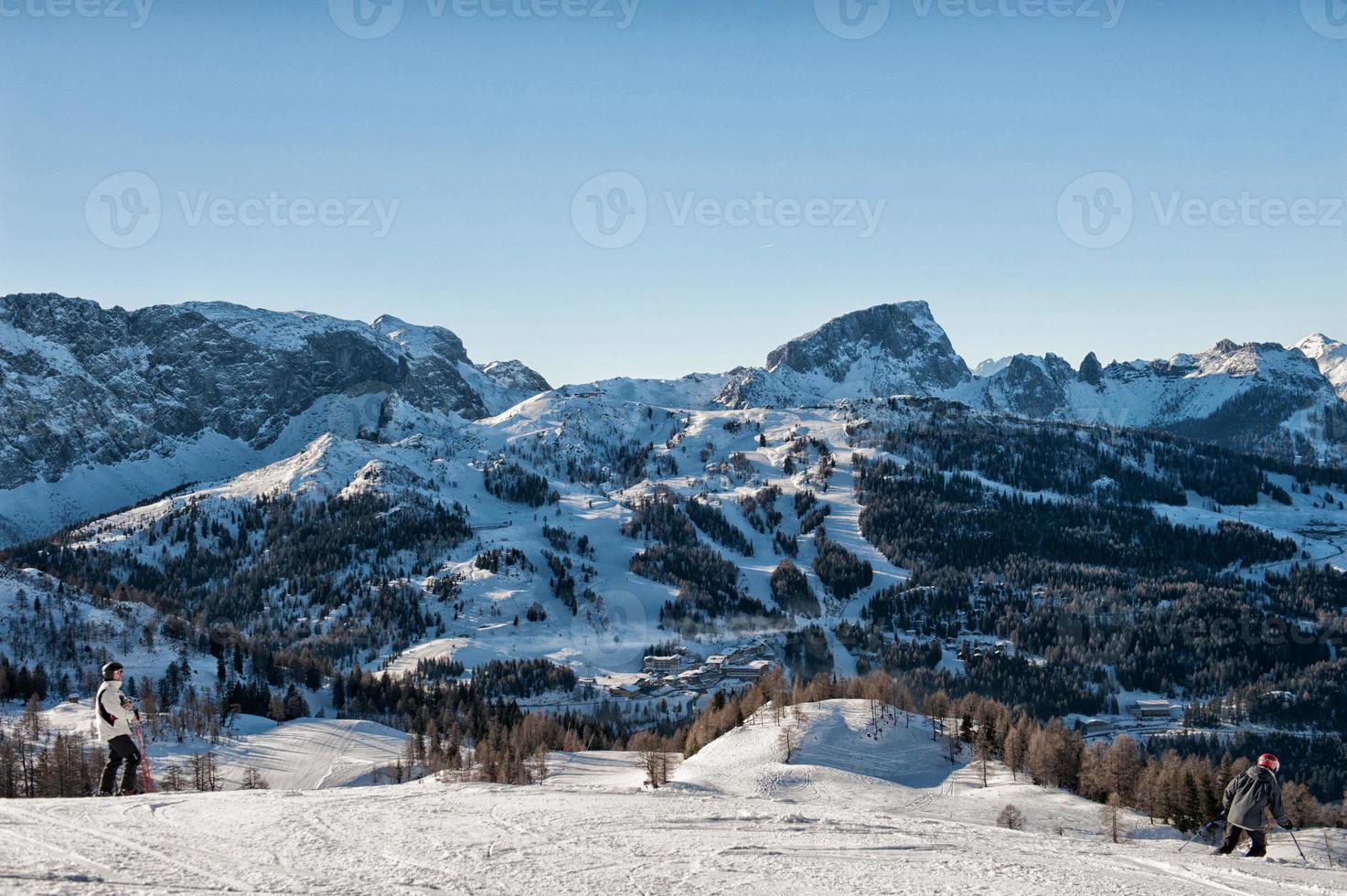 Alpes no inverno foto