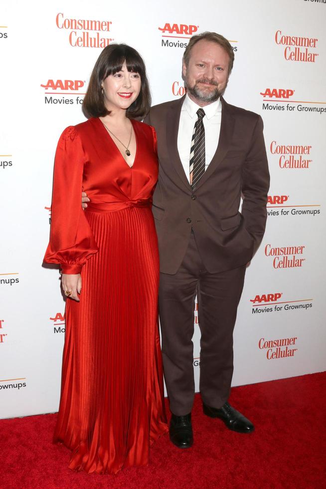 Karina longworth and rian johnson director hi-res stock