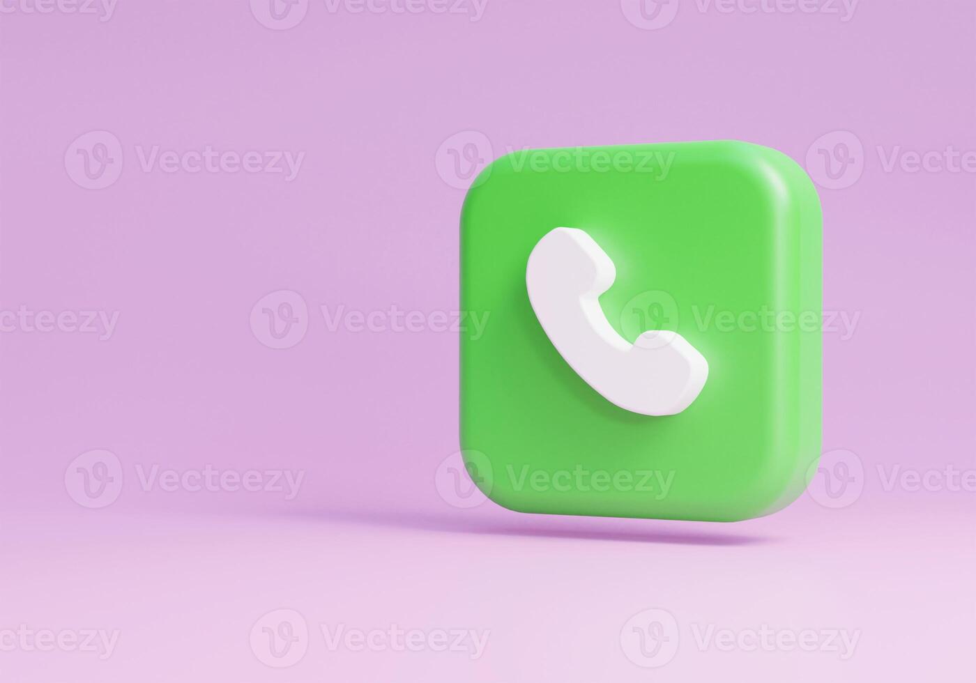 telefone chamada recebida sinal recebido ícone da interface do usuário 3d foto
