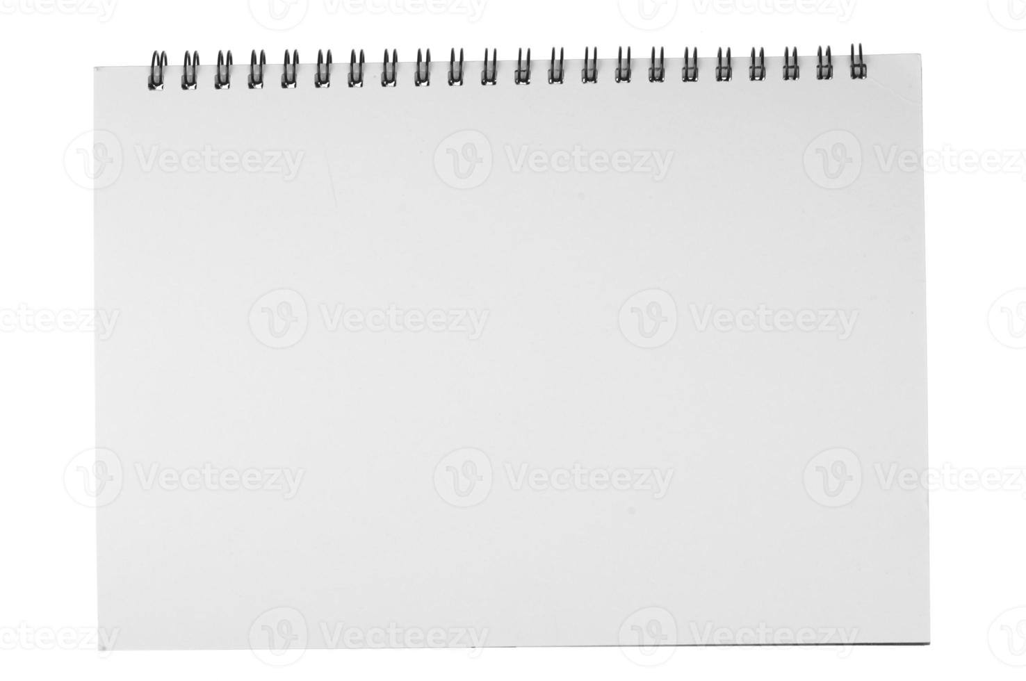 caderno em branco aberto foto