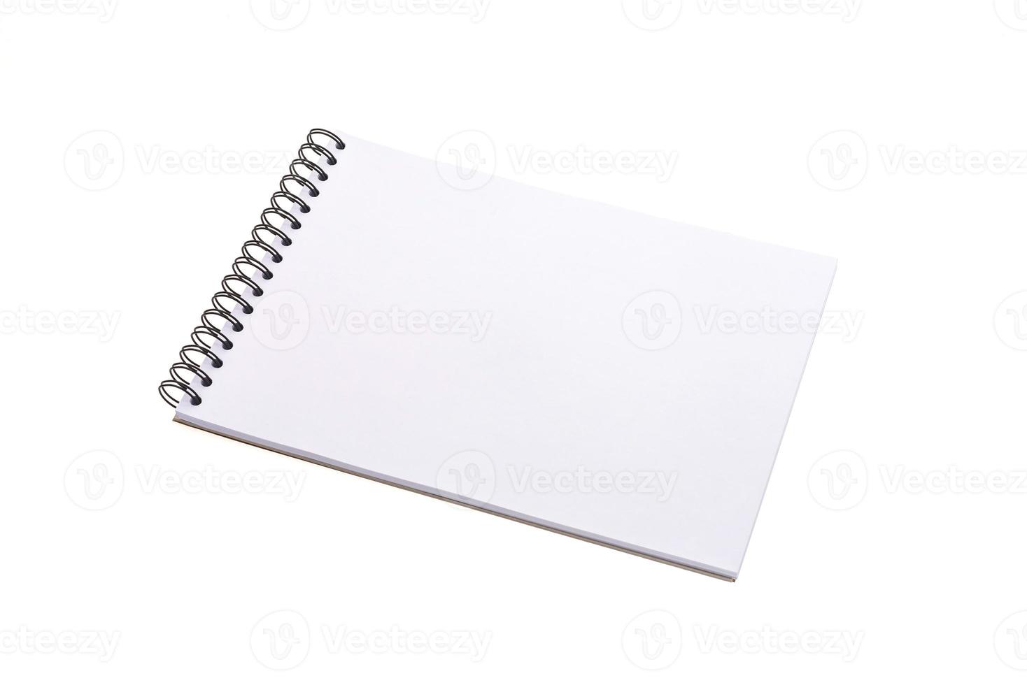 caderno em branco vazio foto