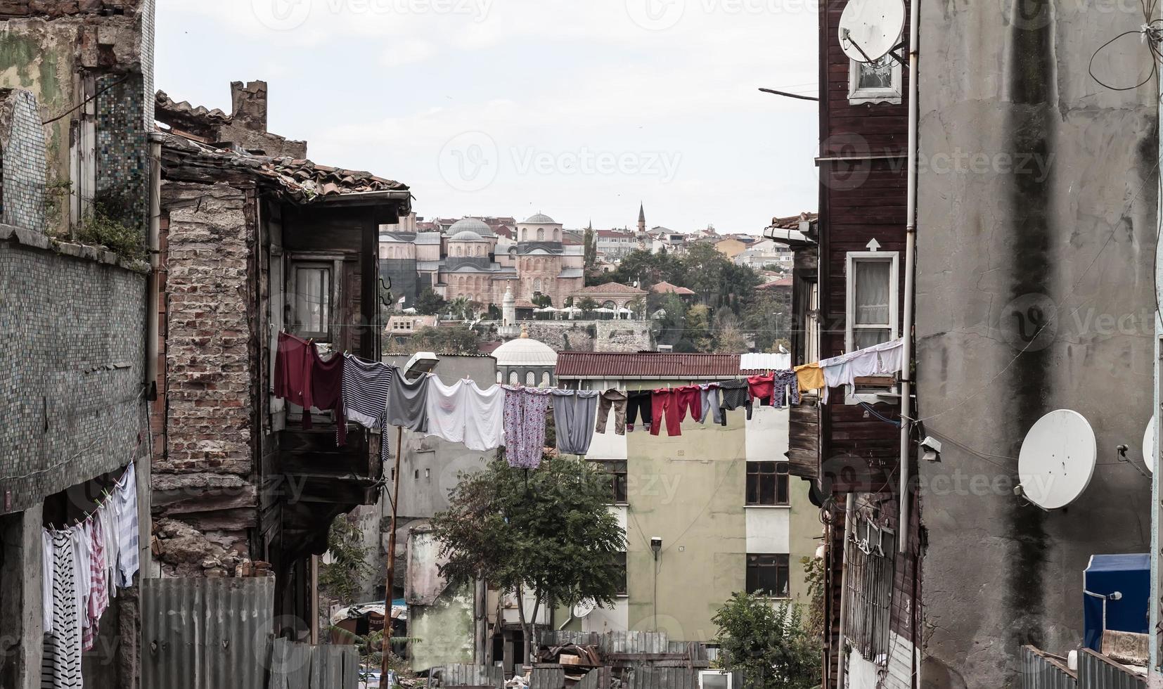 distrito pobre fatih em istambul, turquia foto