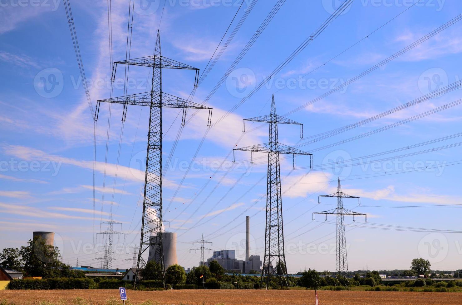 torre de transmissão elétrica de alta tensão foto