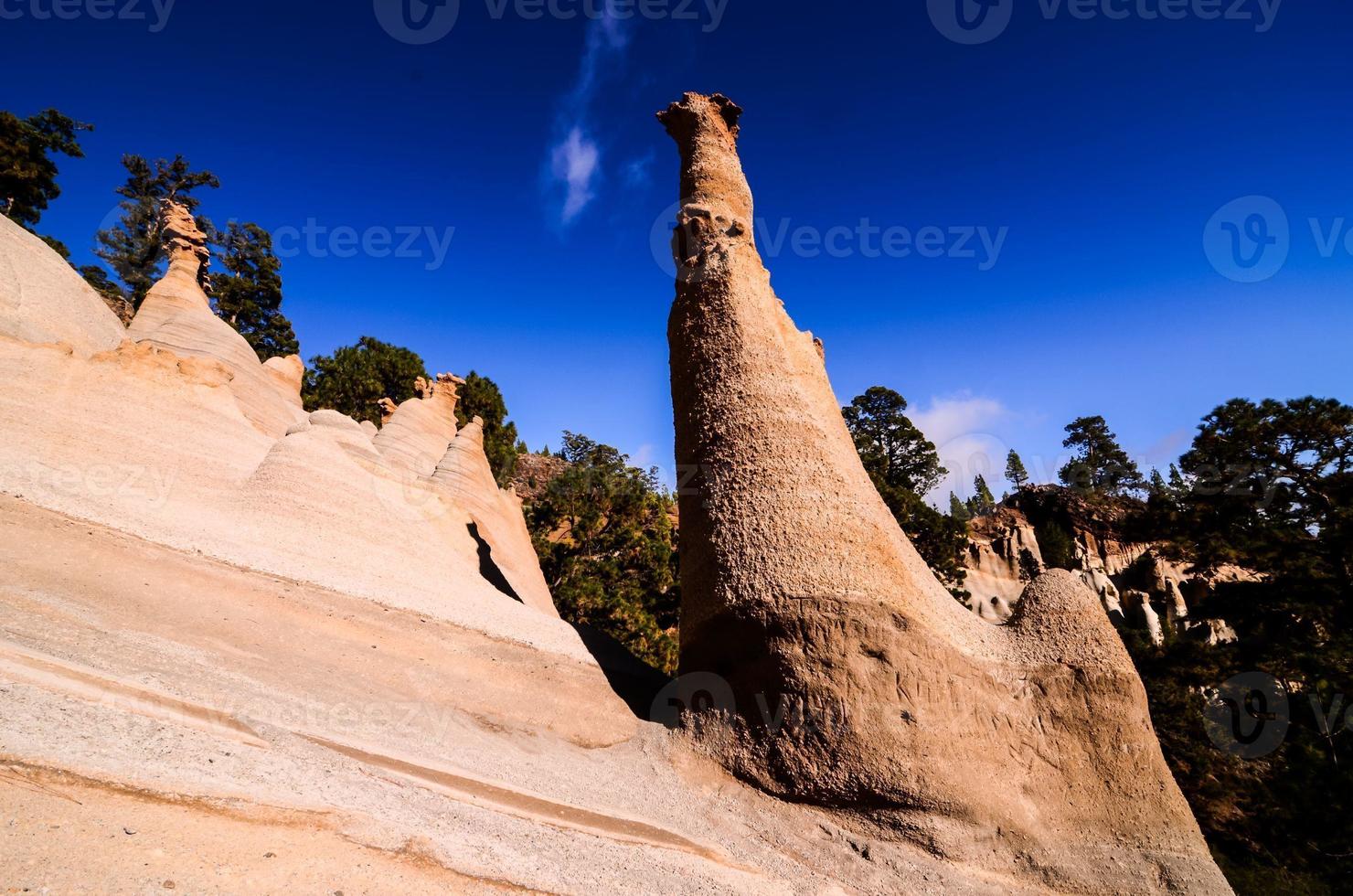 formações rochosas paisaje lunar foto