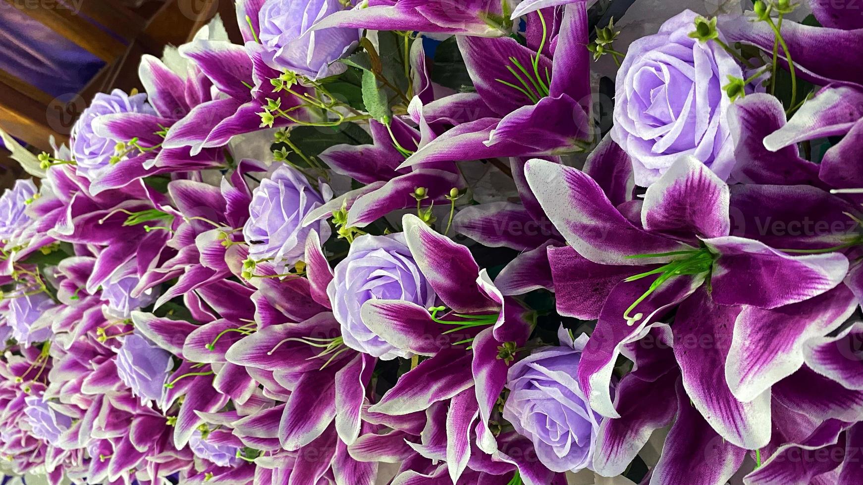 lindo pacote de flores de casamento elegante na cidade de jayapura foto