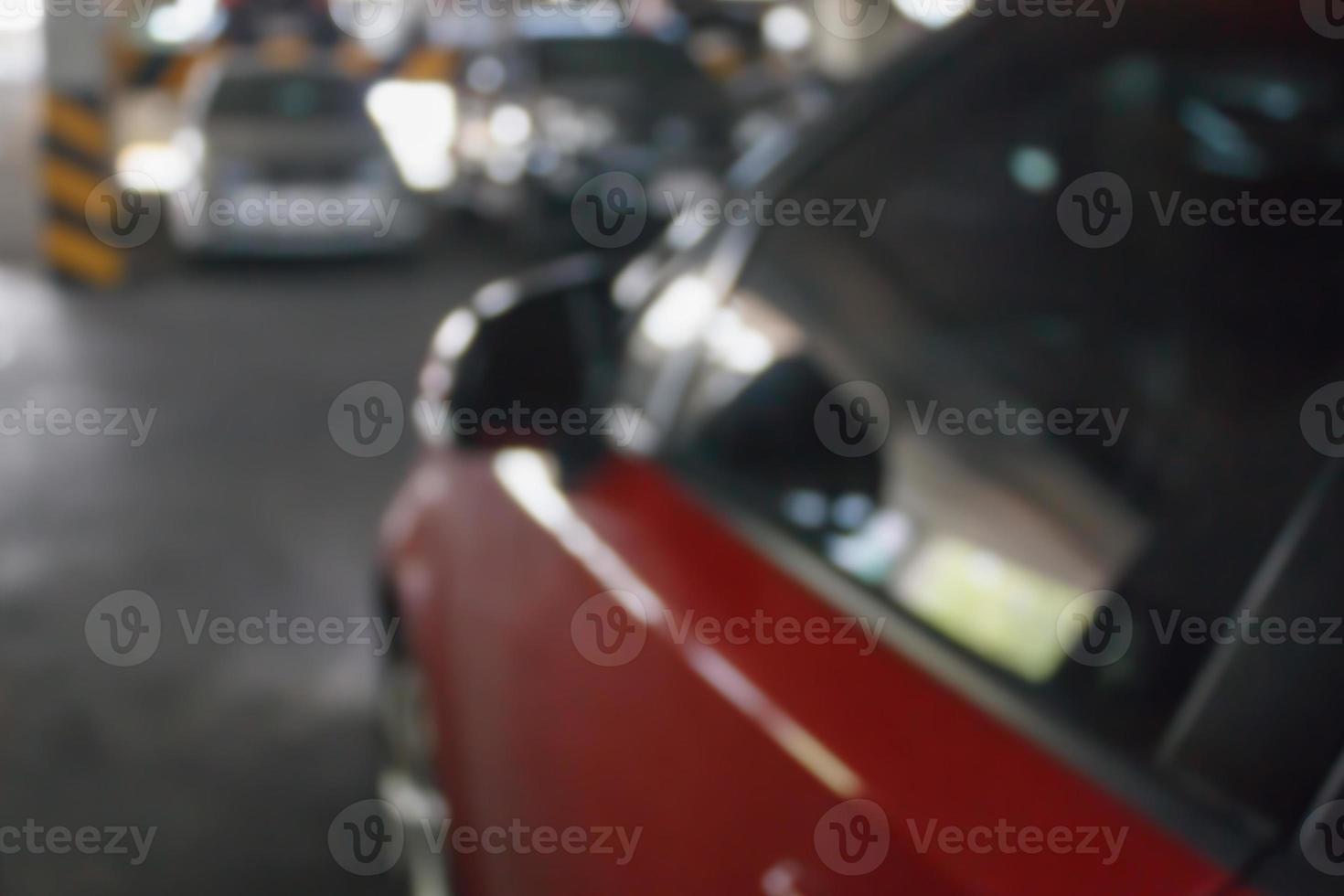 desfocar o fundo do estacionamento foto