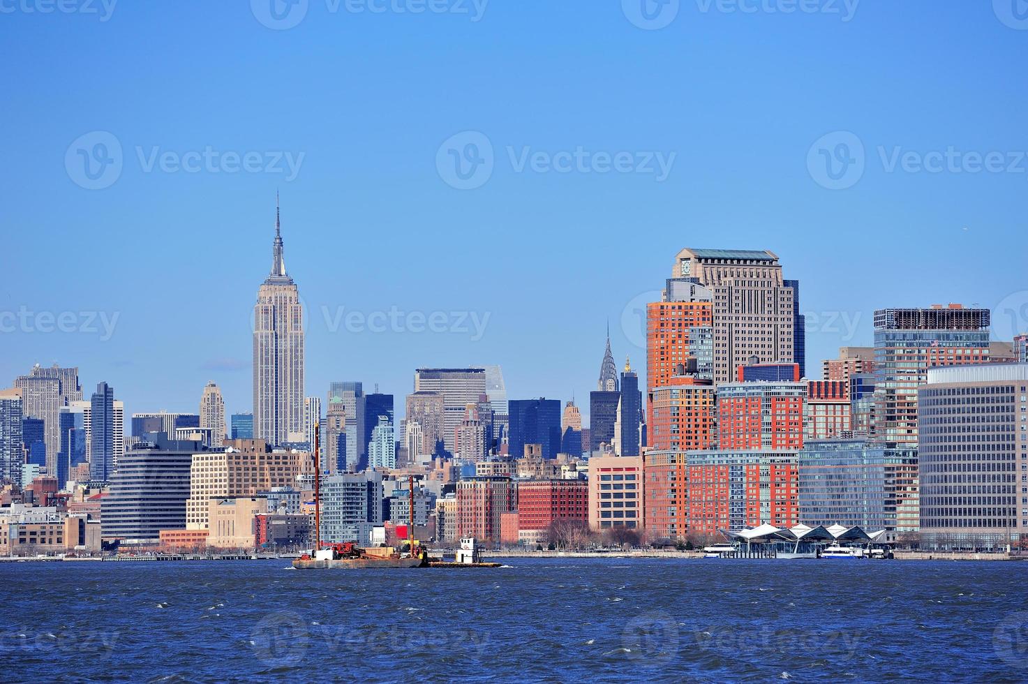 cidade de nova york manhattan baixa do horizonte foto