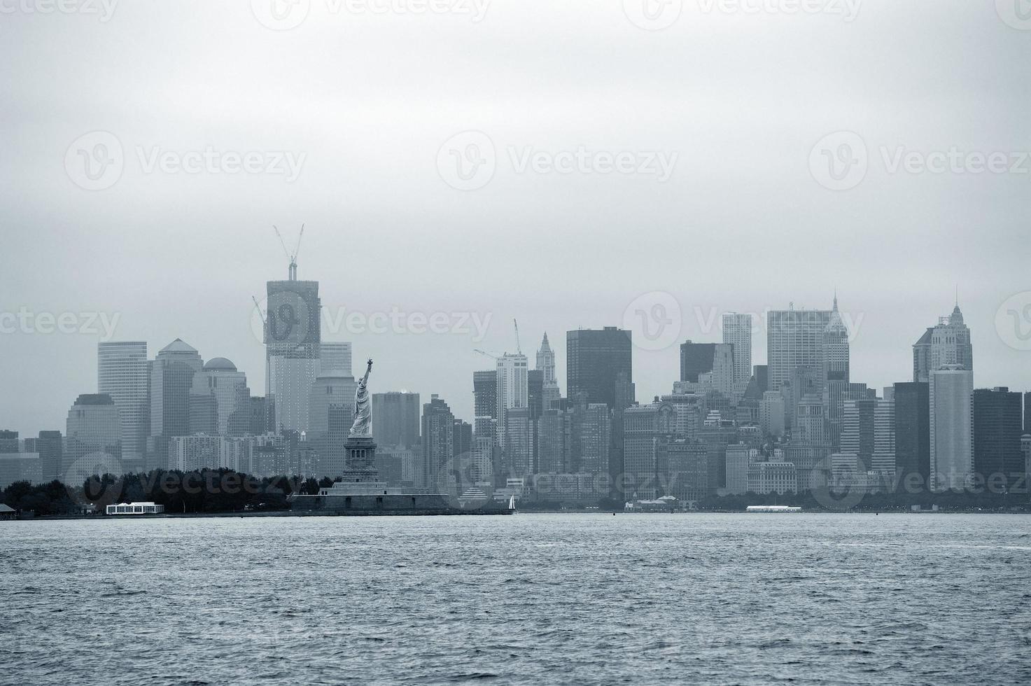 skyline do centro de manhattan foto