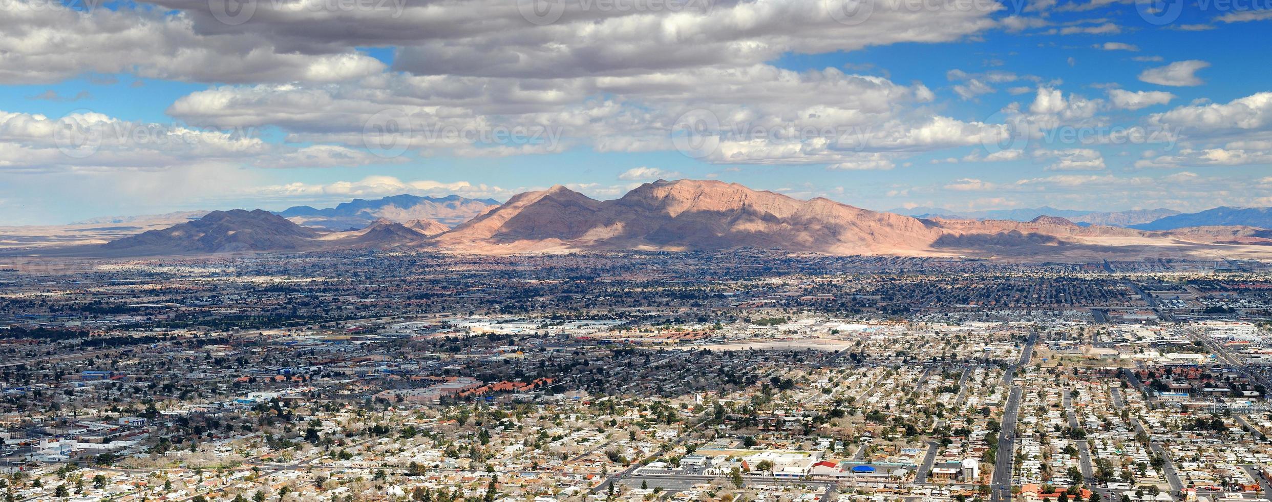 panorama aéreo de las vegas foto