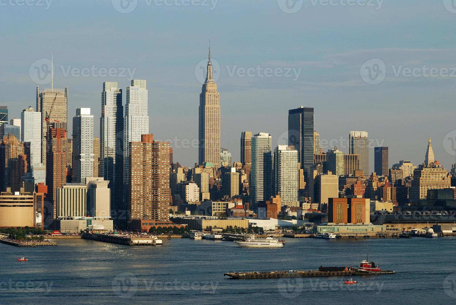 horizonte da cidade de manhattan nova york foto