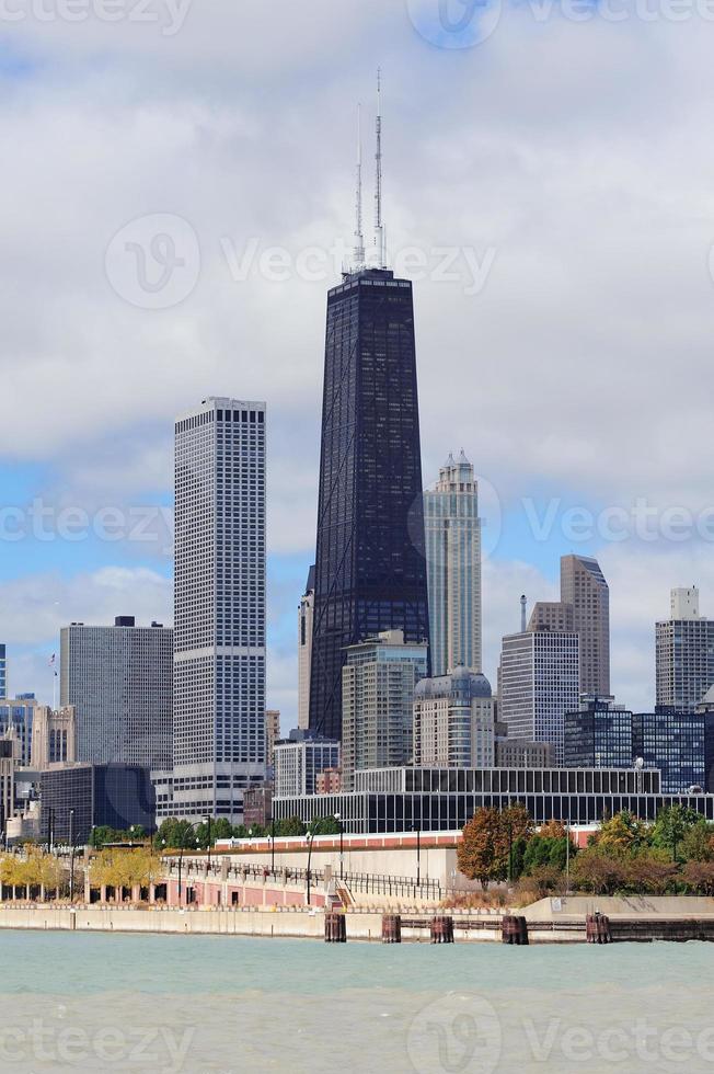 vista da orla de chicago foto