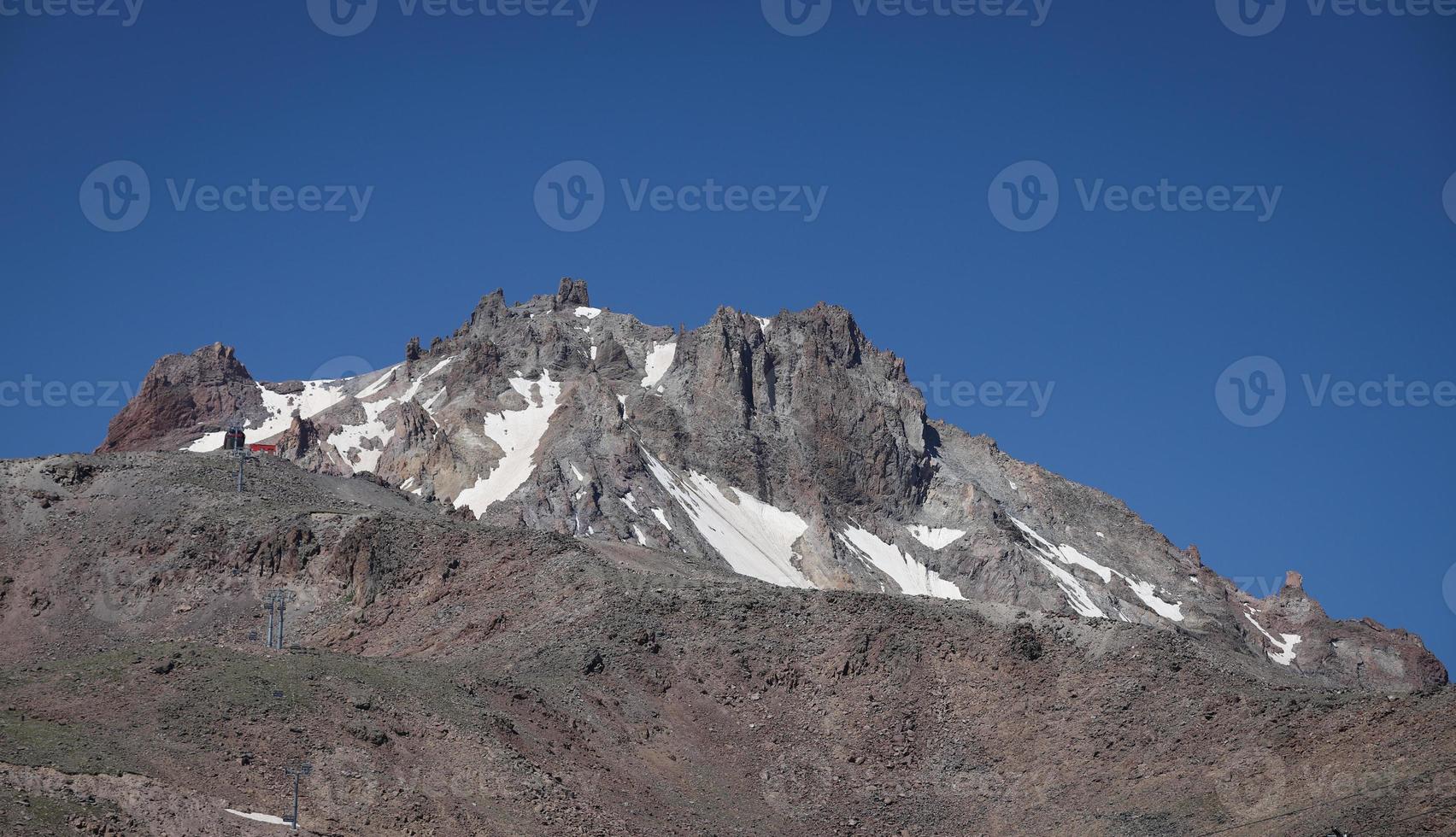 pico do monte erciyes em kayseri, turquia foto