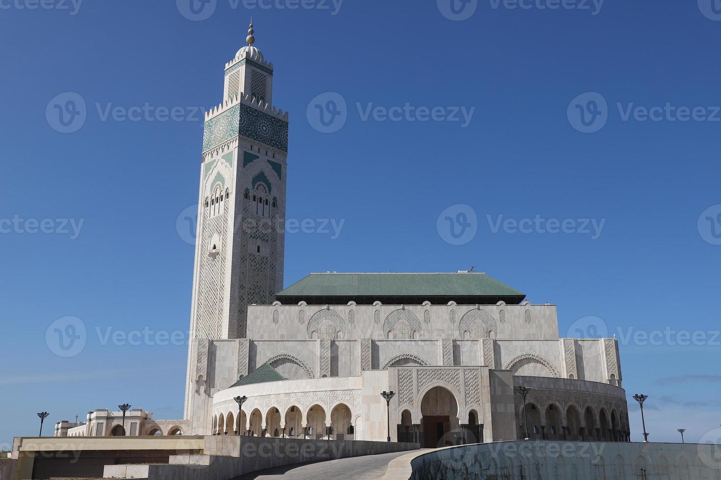 Mesquita hassan ii em casablanca, marrocos foto