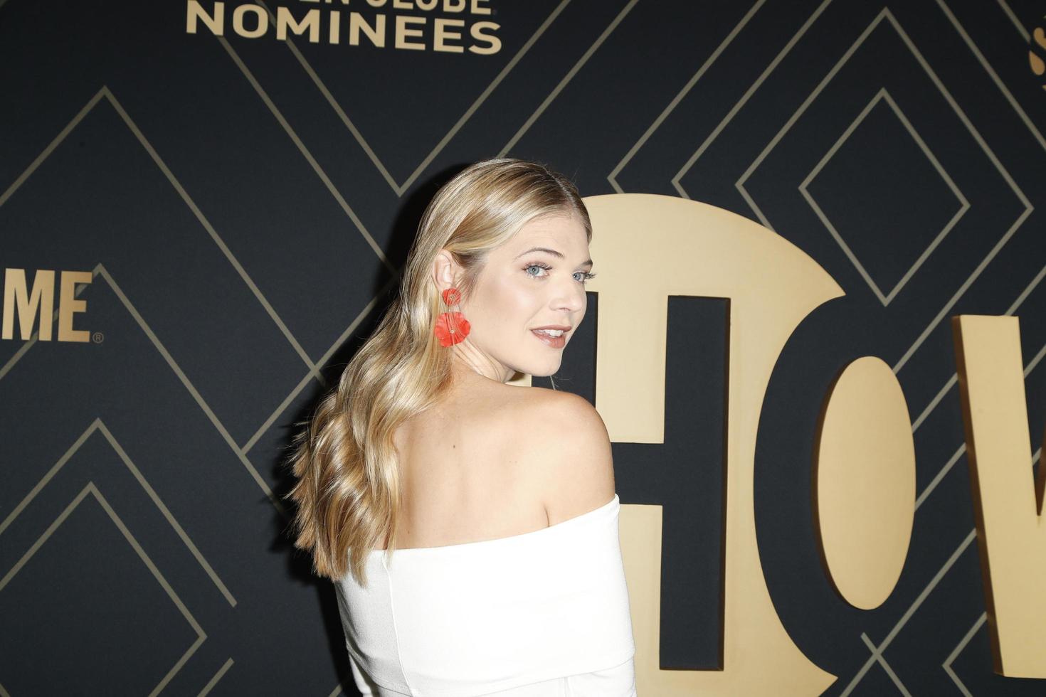 4 de janeiro de los angeles - kate miner na celebração dos indicados ao globo de ouro do showtime no hotel sunset tower em 4 de janeiro de 2020 em west hollywood, ca foto