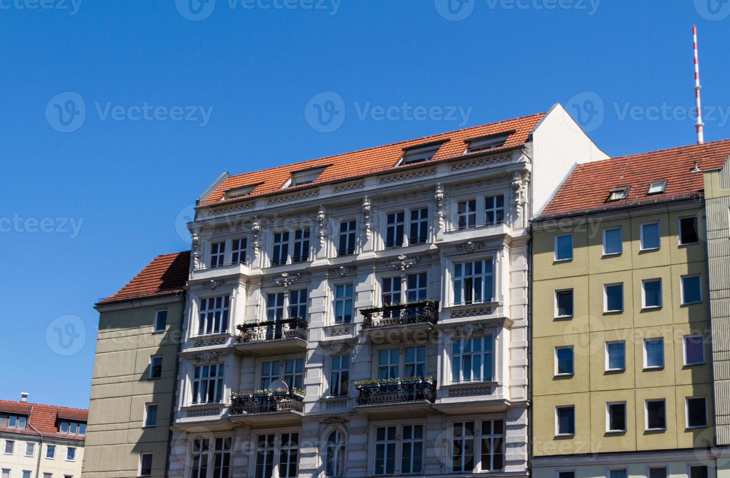 fileira de edifícios em Berlim, Alemanha foto