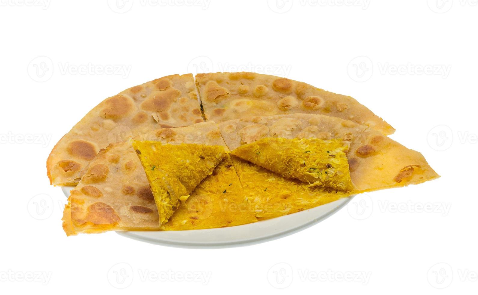 paratha de frango em branco foto