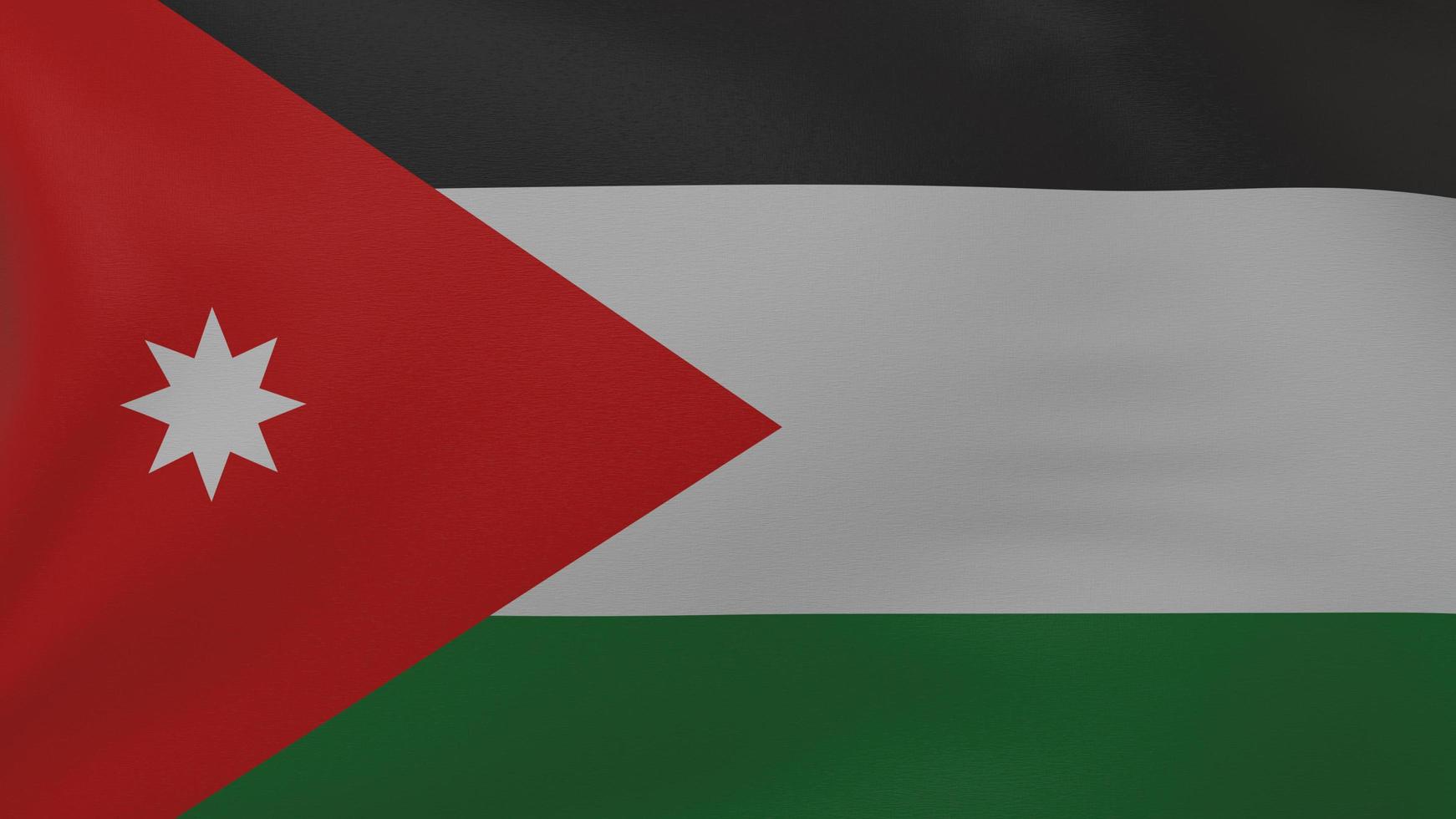textura da bandeira da jordânia foto