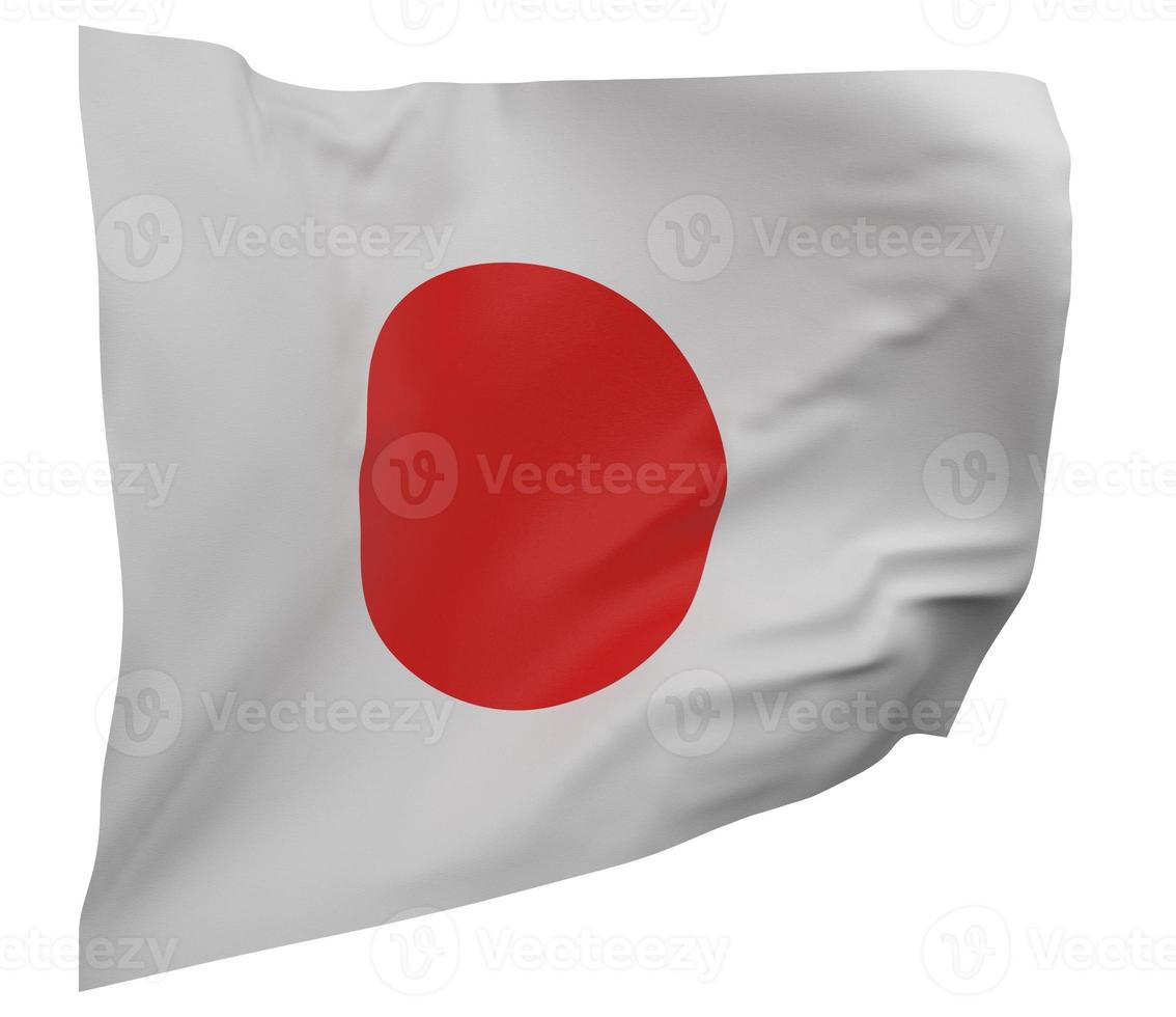 bandeira do japão isolada foto