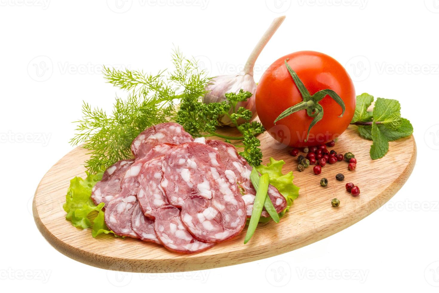 salame maduro fresco foto