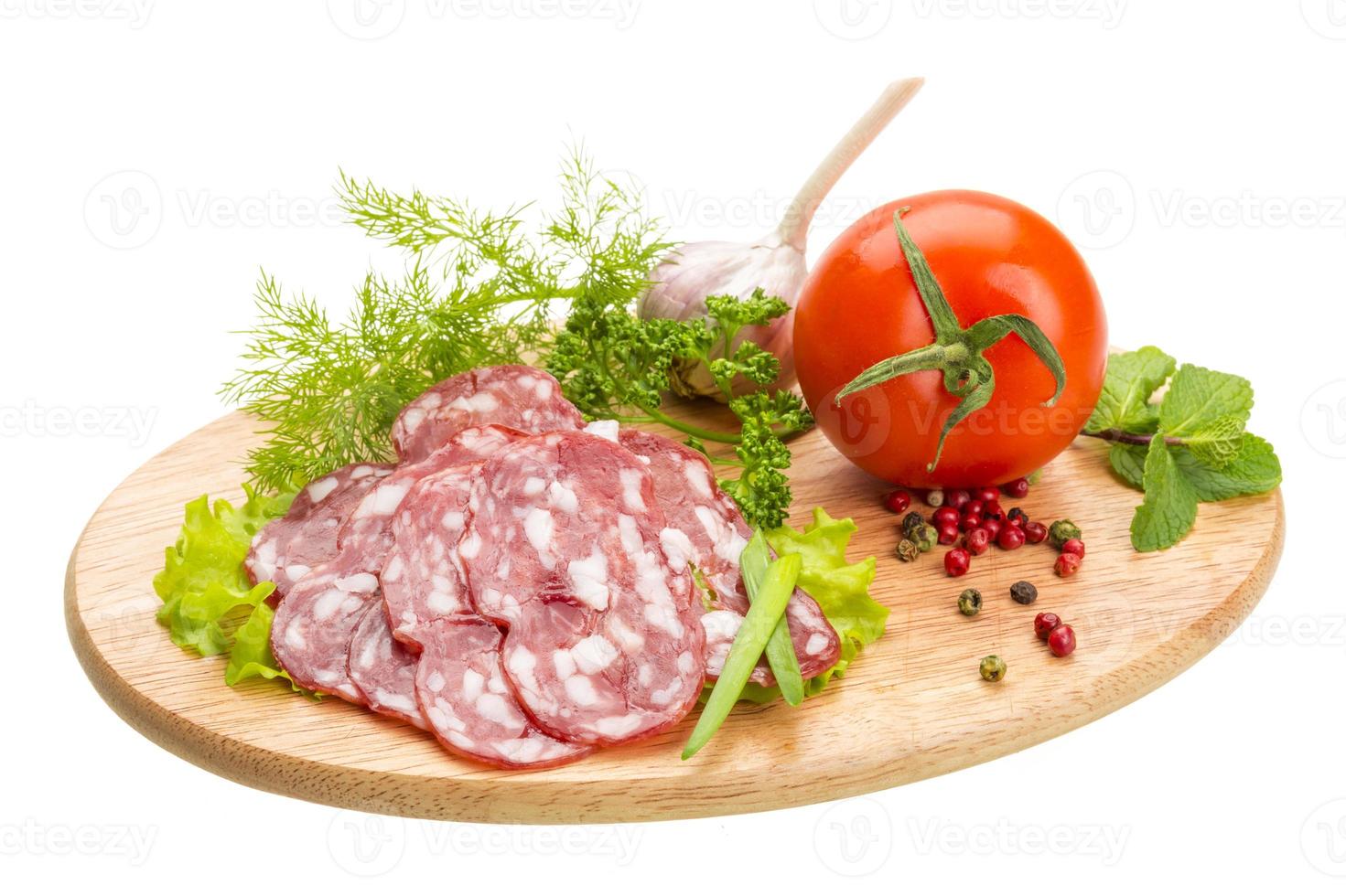 salame maduro fresco foto