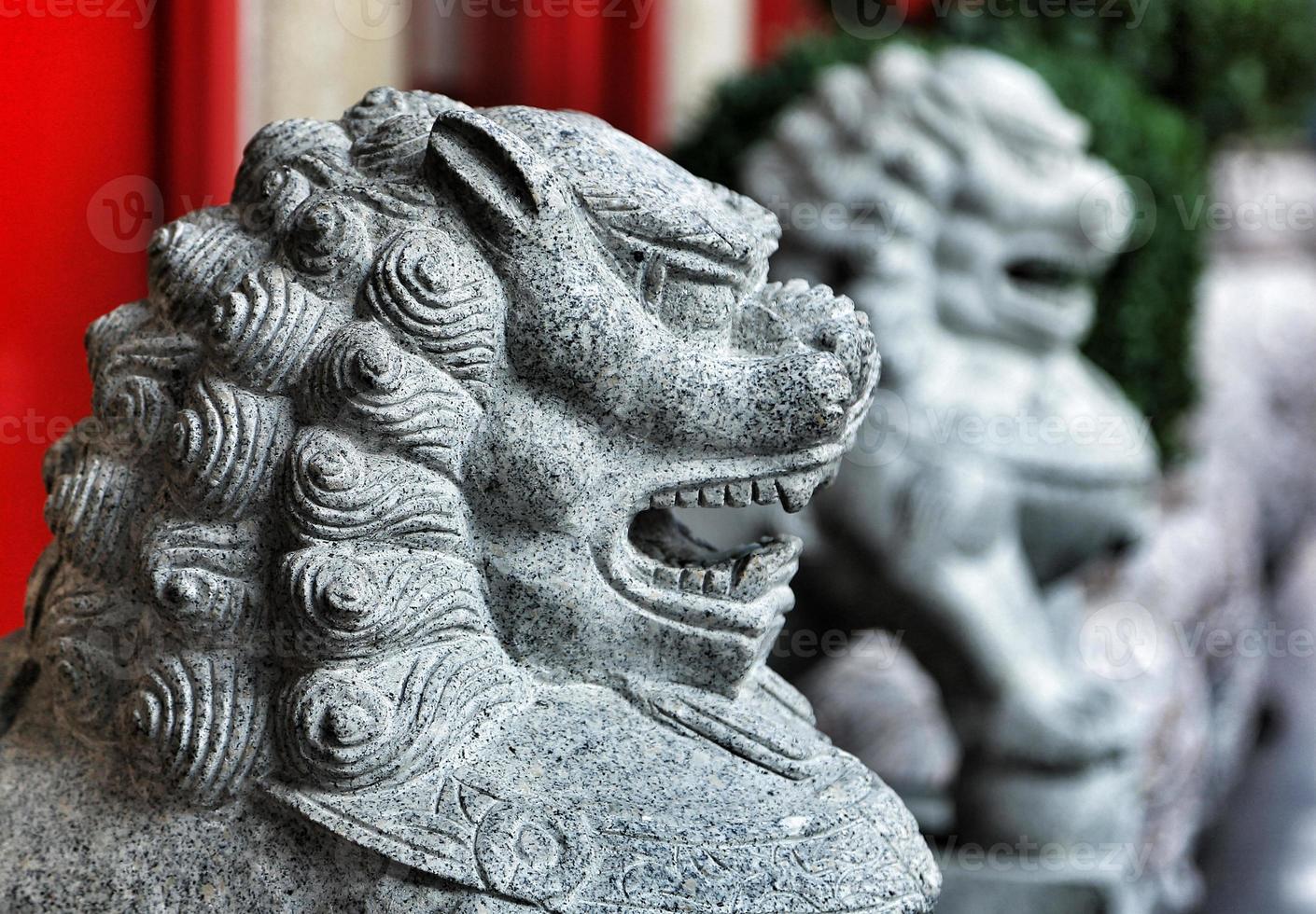 leões de chinatown foto