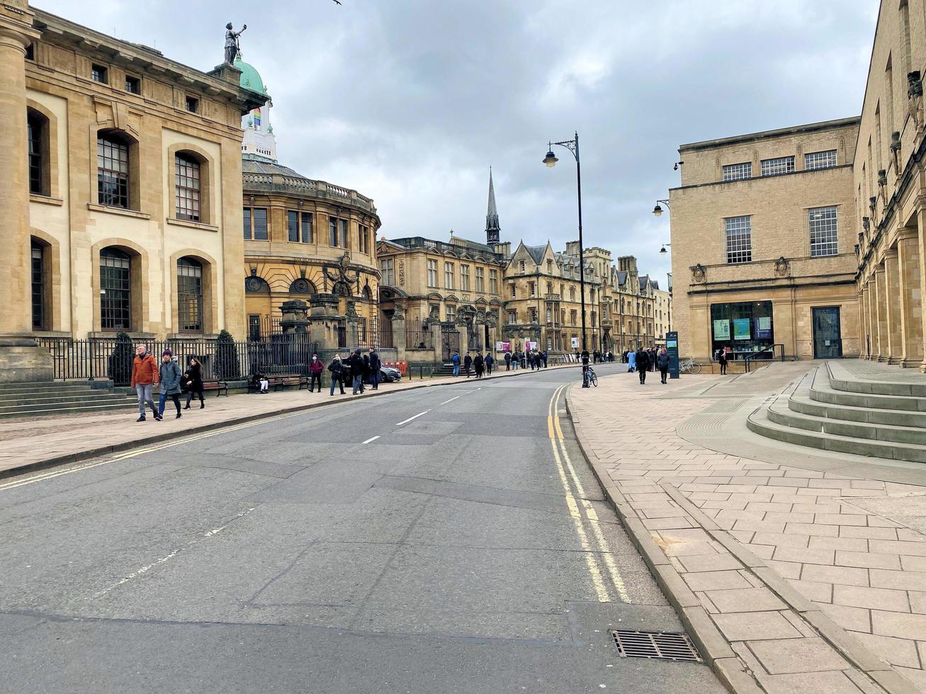 oxford no reino unido em março de 2022 vista da universidade de oxford em uma manhã de inverno foto