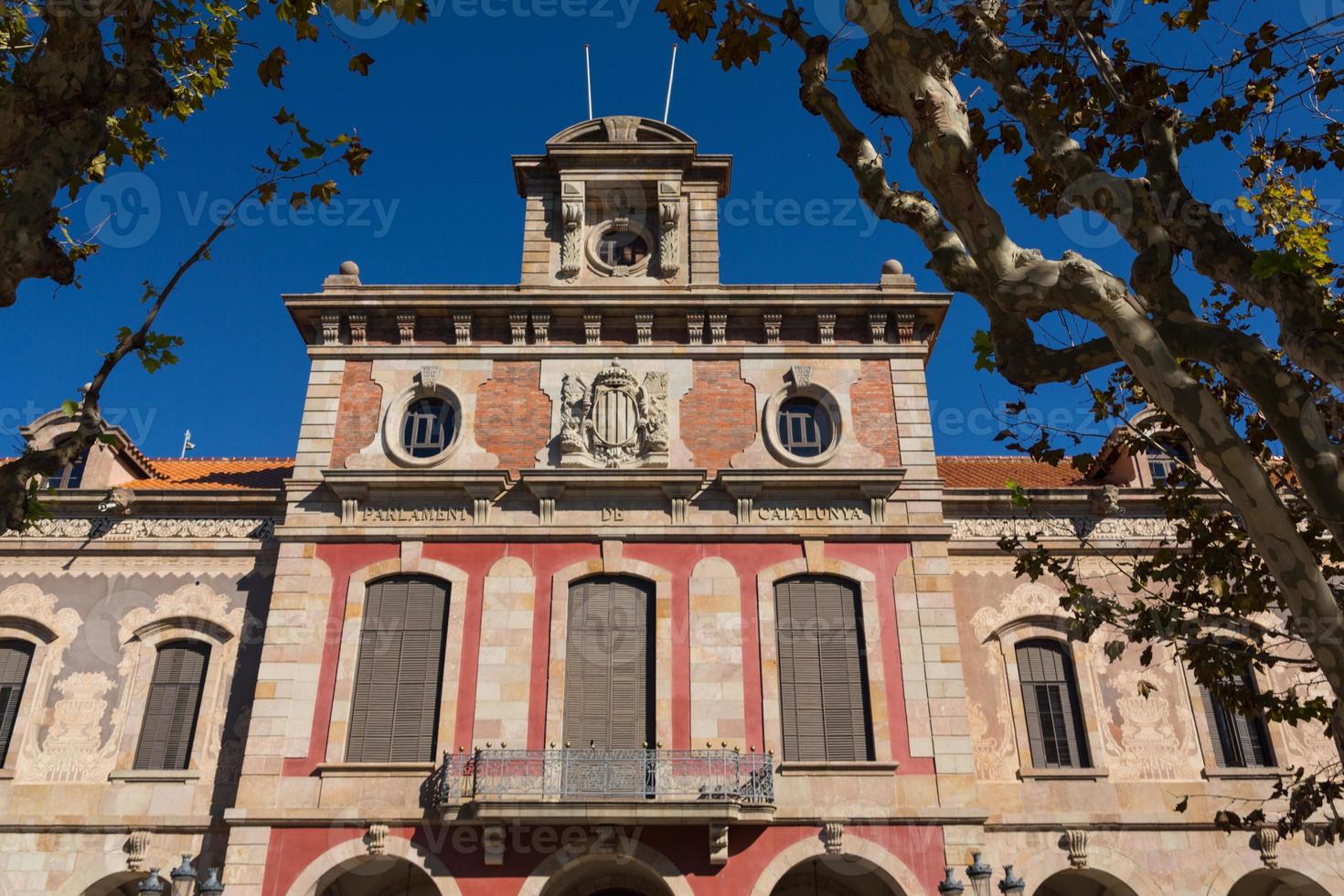 barcelona - parlamento da catalunha autônoma. Marco de arquitetura. foto