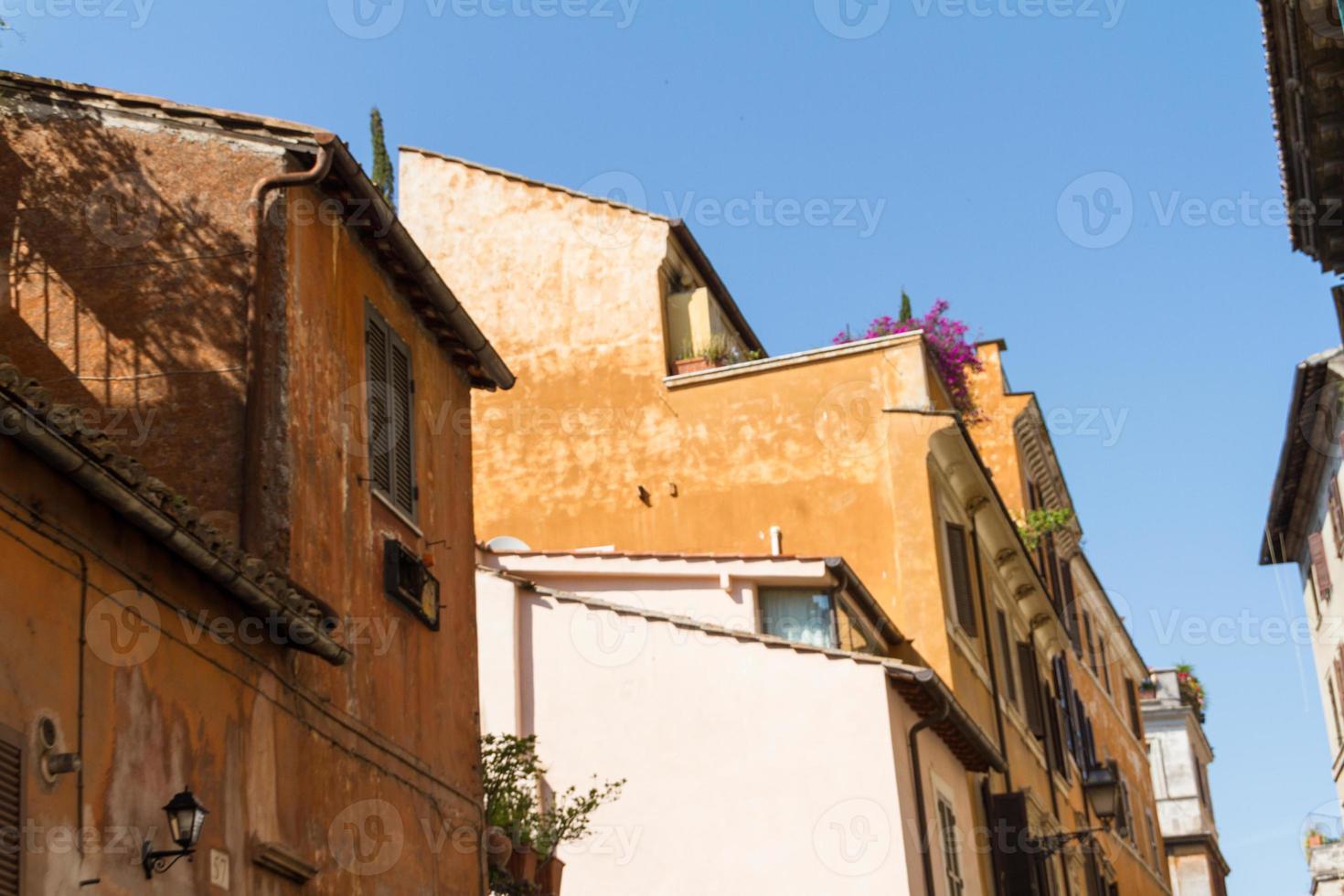 Roma, Itália. detalhes arquitetônicos típicos da cidade velha foto