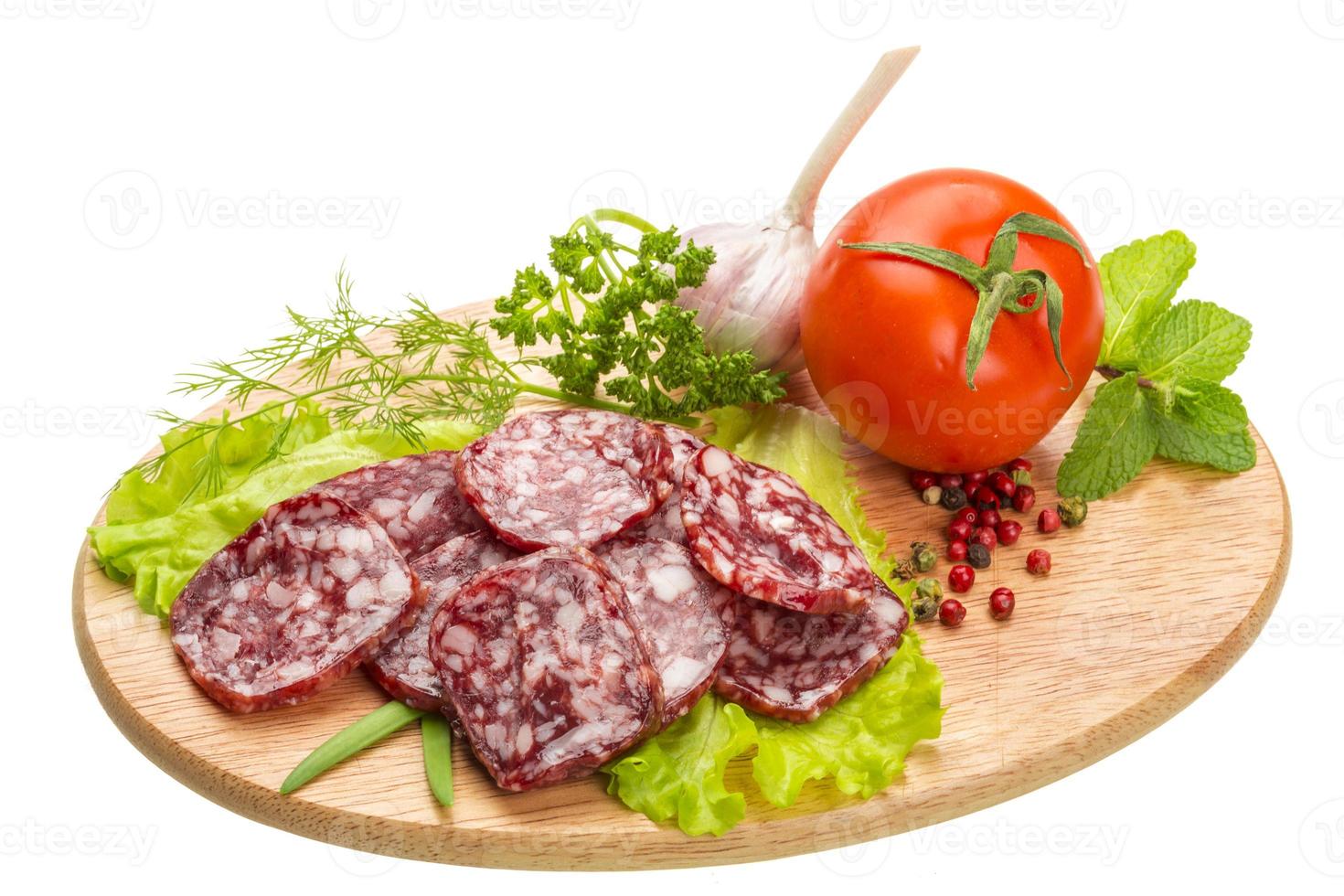 salame maduro fresco foto