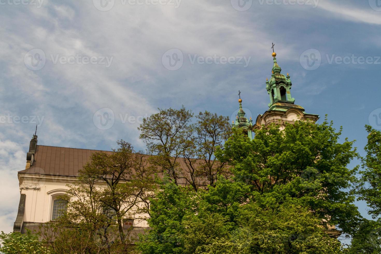 catedral na cidade velha de cracóvia foto